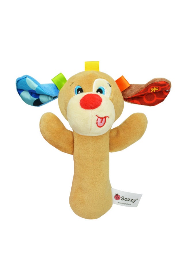 SOZZY Baby Plush Animal Rattle Toy Baby Early Education Hand Stick Enlightenment Rattle Bell Ringer BB Toy-Color:Hand Stick Lion - Image 4