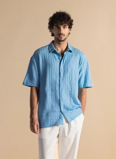 SHAPES TEXTURED COMFORT SHIRT