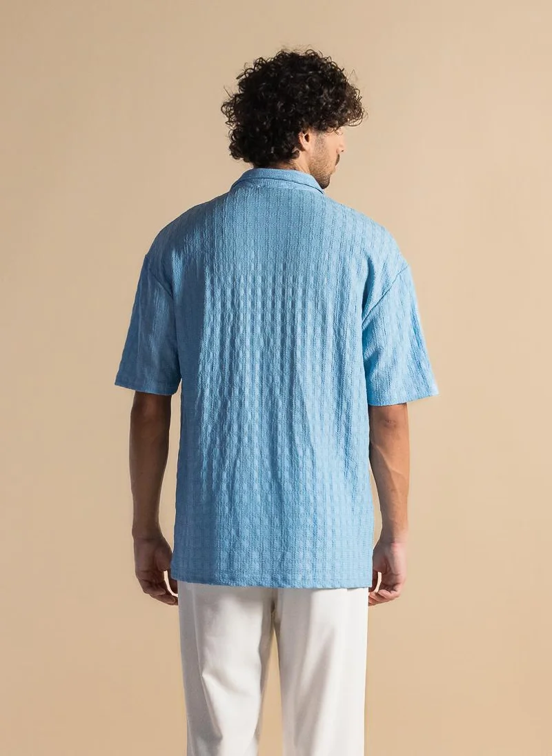 شايبس قميص مريح بنقوش