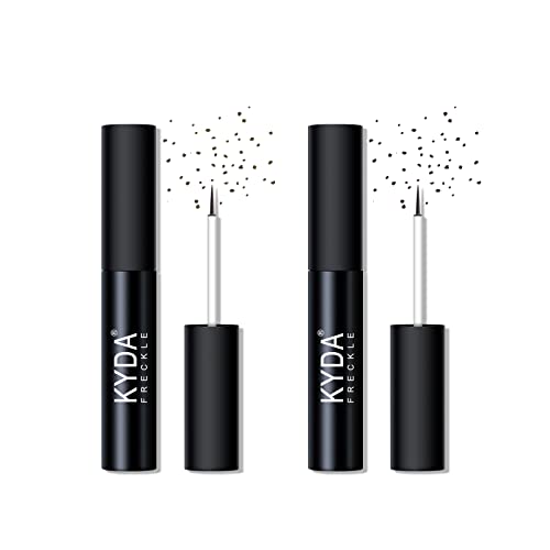 FREEORR 2 Colors Liquid Freckle Pen Natural Like Freckle Makeup Pen Soft Dot Spot Waterproof and Smudgeproof Quick Dry for Instant Create Realistic Freckles Make UpDark BrownLight Brown