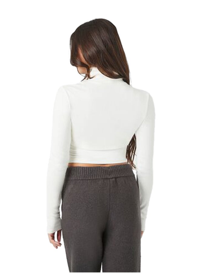 FOREVER 21 - Super Cropped Turtleneck Sweater - Image 1