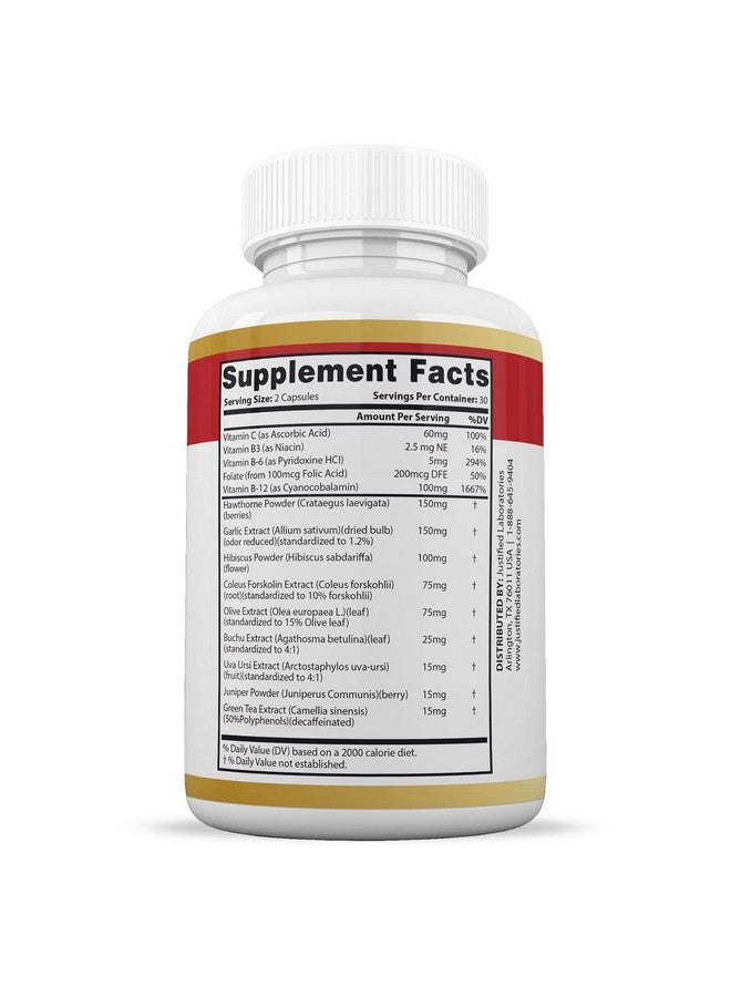 Justified Laboratories Blood Balance Advanced Formula 620Mg Formula Supplement Pills 60 Capsules - Image 5