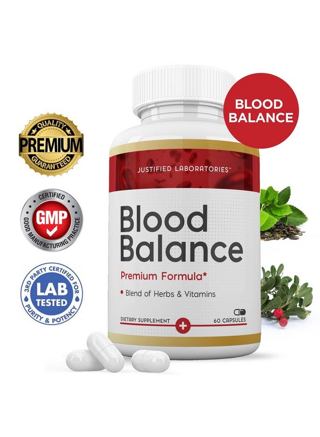 Justified Laboratories Blood Balance Advanced Formula 620Mg Formula Supplement Pills 60 Capsules - Image 3