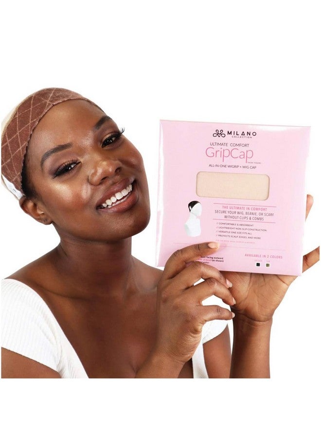 MILANO COLLECTION Ultimate Comfort GripCap, All-In-One Under Wig Cap for Women, Comfort Anti Slip Wig Band With Adjustable Closure, Nude, 1 Pack - Image 1