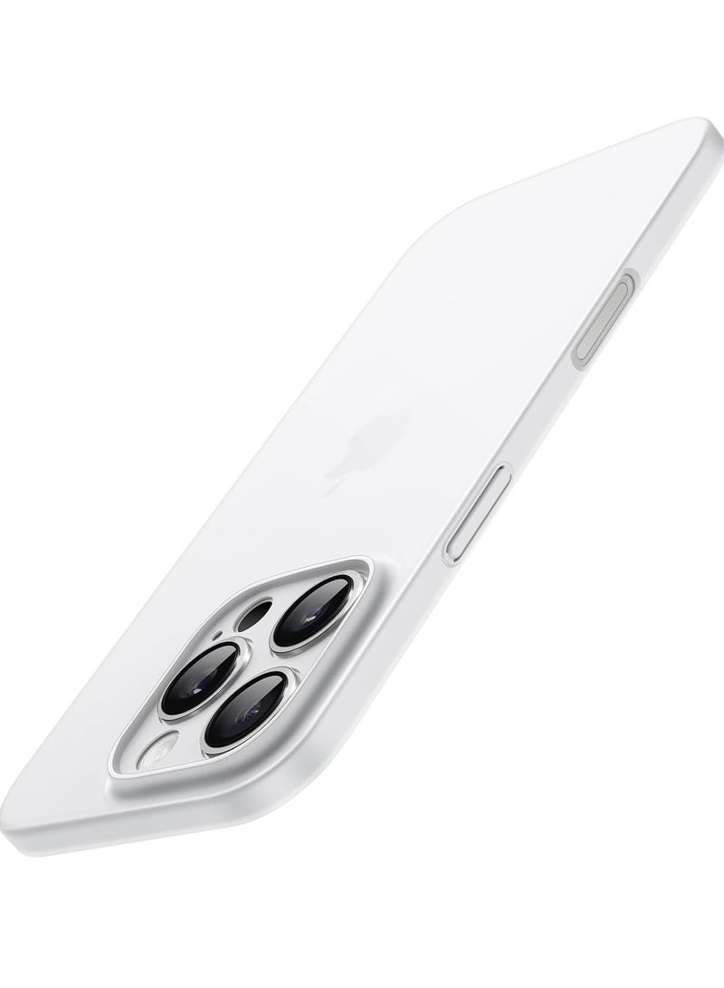ELTRAZONE Ultra-Slim 0.35mm Case for iPhone 16 Pro Max (6.9 Inch) – Lightweight Matte Finish, Full Camera Lens Protection, Minimalist Hard Cover (White Titanium) - Image 1