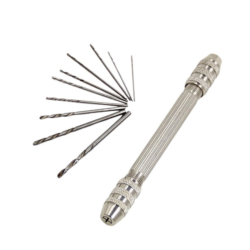 Double Headed Hand Drill Manual Handheld Woodworking Twist Drill Set - Image 5