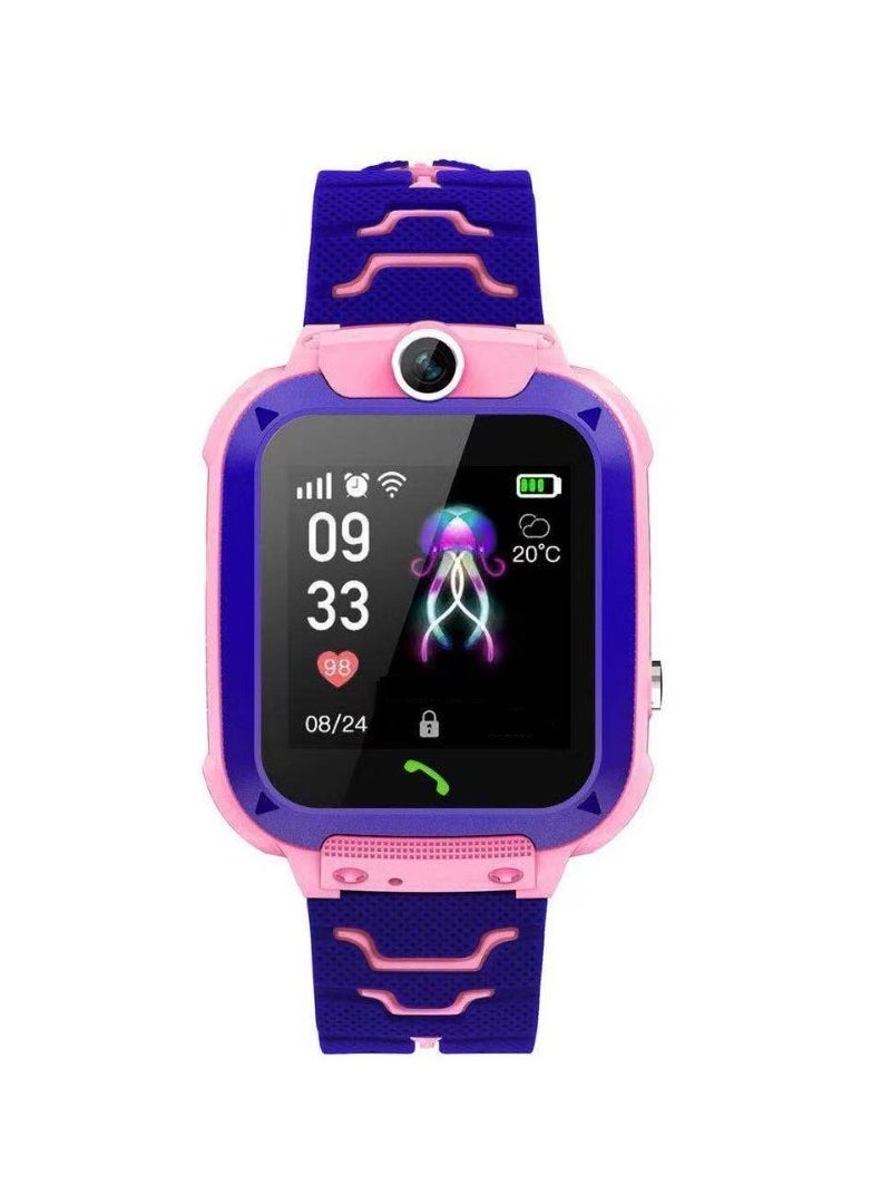 modio MK06 Smart Watch with Sim Slot Camera and Real Time Tracker for Kids Pink  - Image 2