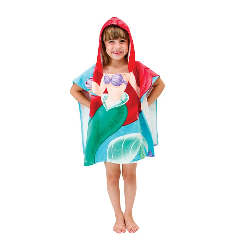 Jay Franco Disney Little Mermaid Ariel Cotton Hooded Towel - Image 2