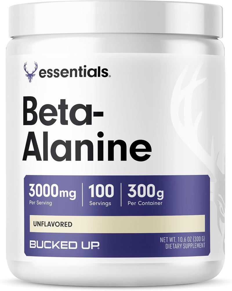 Bucked Up Beta Alanine 300mg Powder NonGMO GlutenFree Unflavored 100 Servings - Image 1