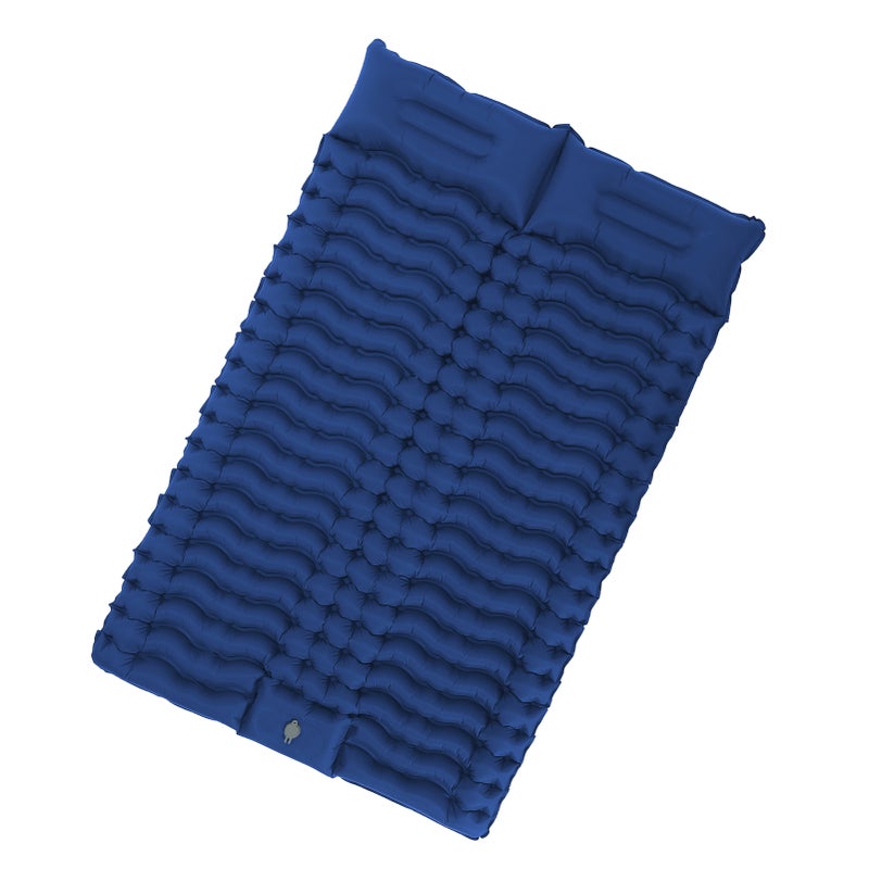 73Hours Camping Sleeping Pad 4 Thick for 2 People 3D Corrugated Beach Moisture-proof Pad Inflatable Sleeping Mat for Hiking Traveling Tent - Image 4