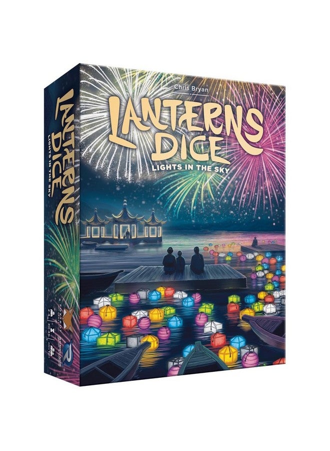 Renegade Game Studios Lanterns Dice - Lights in The Sky, Card Dice Board Game 2-4 Players, 30-45 Min, Ages 10 and Up, Decorate The Palace Lake with Floating Lanterns to Impress The Emperor, Score Points for Best Festival  - Image 1