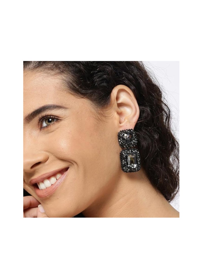 YouBella YouBella Fashion Jewellery Ear Rings Drop and Dangler Earings Crystal Earrings for Girls and Women  - Image 2