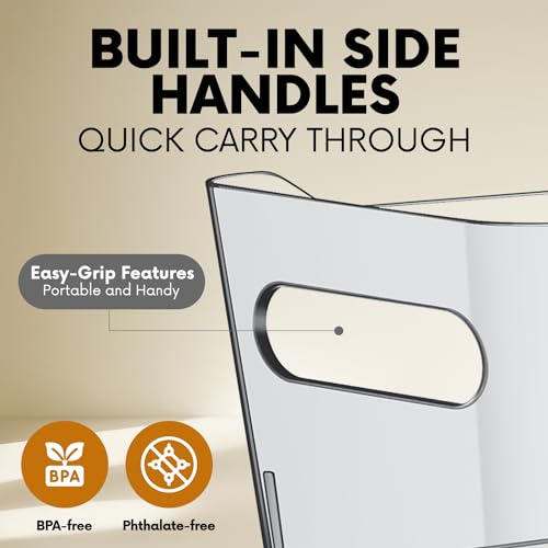 CONTROL KITCHEN Clear Plastic Storage Bins for Kitchen Organization or Pantry Organizers and Storage, Freezer Fridge Organizer Storage Containers Bin for Organizing Refrigerator Medicine Closet Cabinet Organizers - Image 3