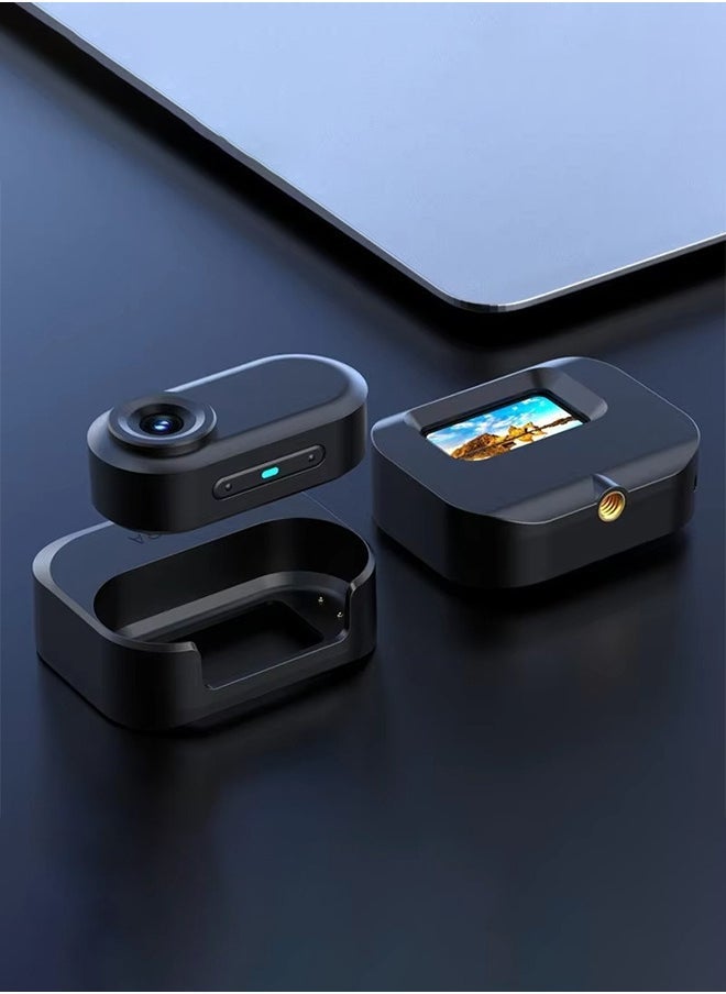 كاميرا أكشن، كاميرا جيب، تثبيت، مناسبة للتدوين المرئي وكاميرا الويب، مكبر صوت وميكروفون مدمجان، بطاقة 64 جيجابايت - Image 2