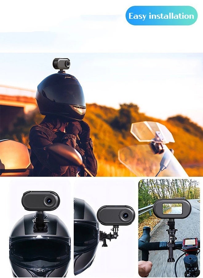 كاميرا أكشن، كاميرا جيب، تثبيت، مناسبة للتدوين المرئي وكاميرا الويب، مكبر صوت وميكروفون مدمجان، بطاقة 64 جيجابايت - Image 3