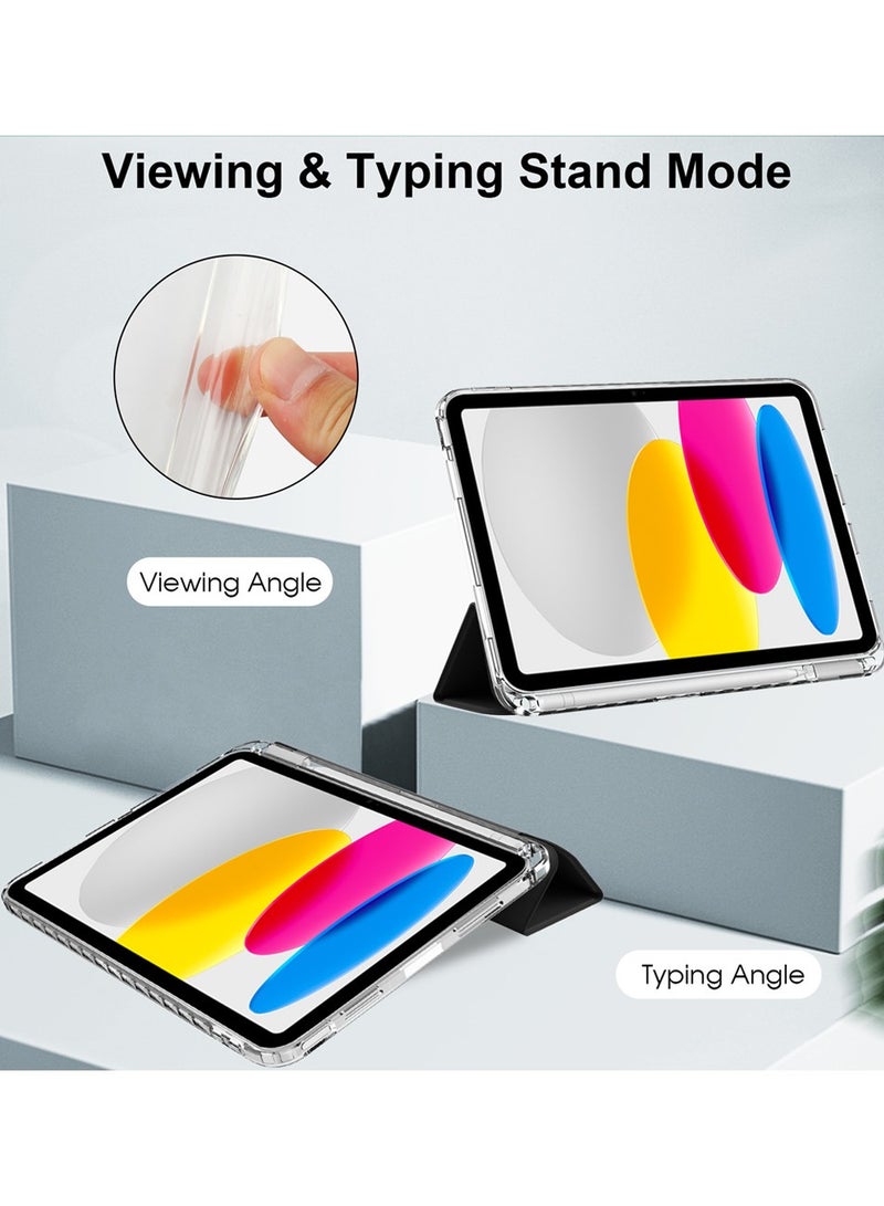 جراب iPad الجيل العاشر، جراب iPad الجيل العاشر 2022، جراب iPad (A16) / جراب iPad الجيل الحادي عشر رقيق مع حماية خلفية من البلاستيك الذكي - Image 4