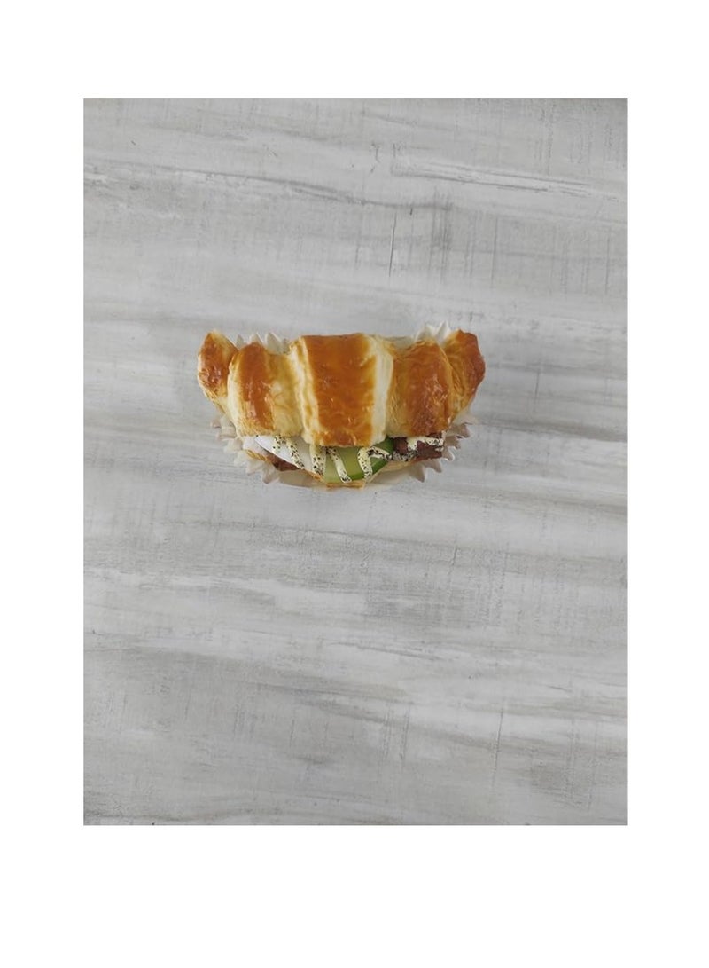 ملحقات منزل الراتنج الحقيقية ثلاثية الأبعاد، ملصقات مغناطيس للثلاجة، ملصق مغناطيسي أشكال ساندويتش وهمية، ساندويتش برجر ساندويتش السجق، باتي السجق، سجق كرواسون (سجق كرواسون) - Image 1