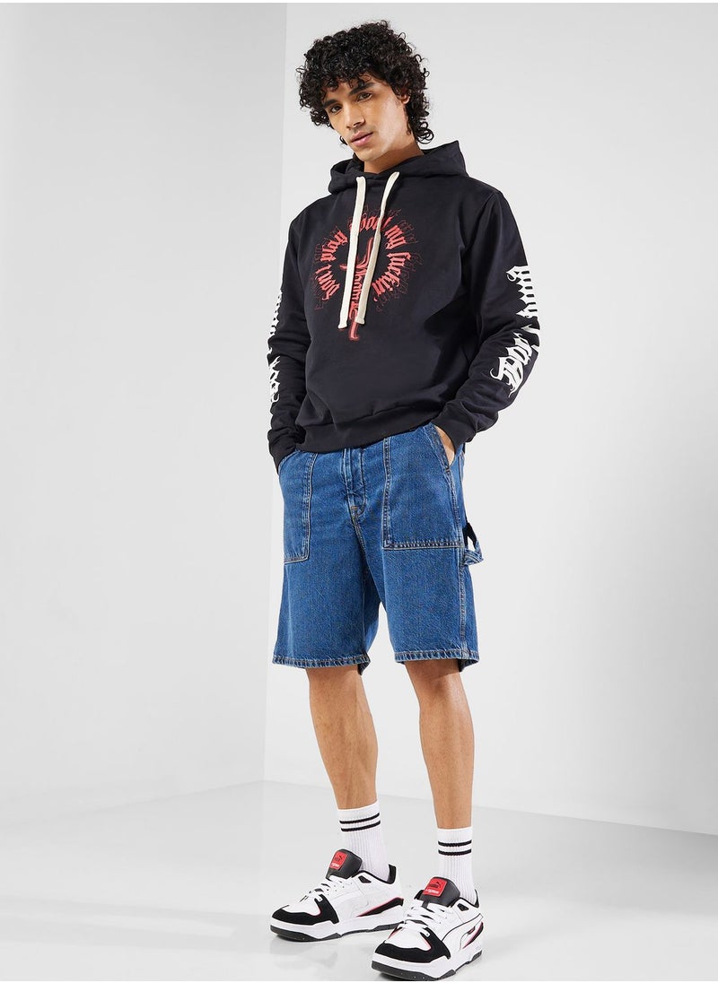 phobia - Logo Printed Hoodie - Image 1