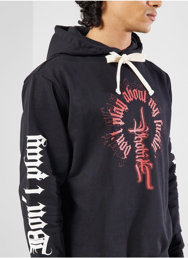 phobia - Logo Printed Hoodie - Image 1