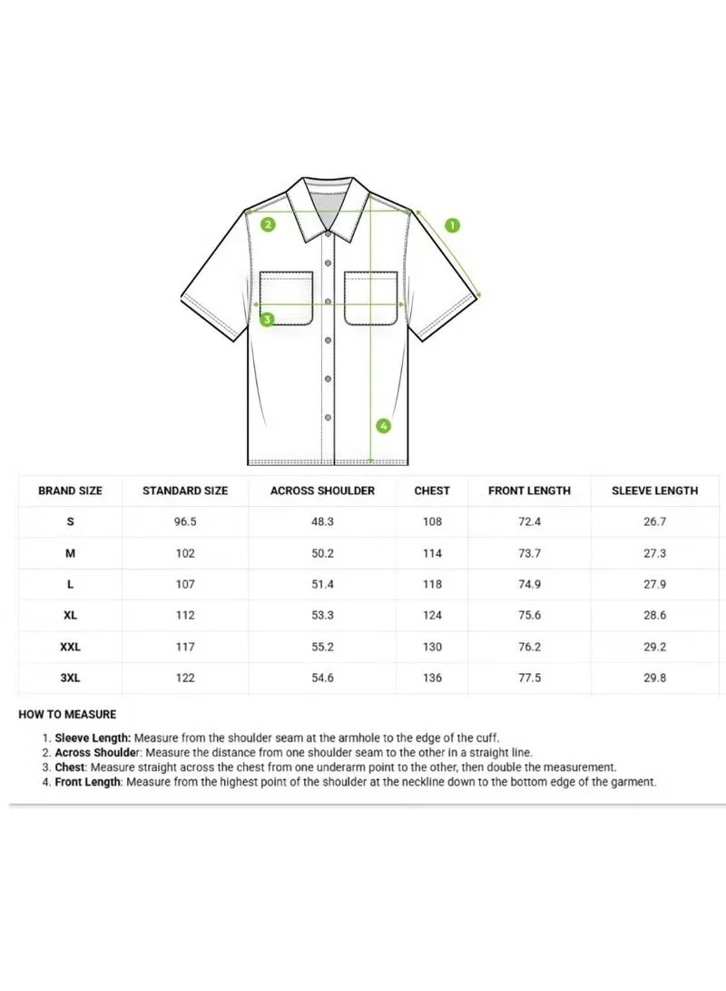 THE BEAR HOUSE  Men’s Shirt for Office, Casual & Party Wear | Comfortable Short Sleeve Shirt with Classic Collar, Button Closure & Versatile Stylish Look for Men | Best Price UAE