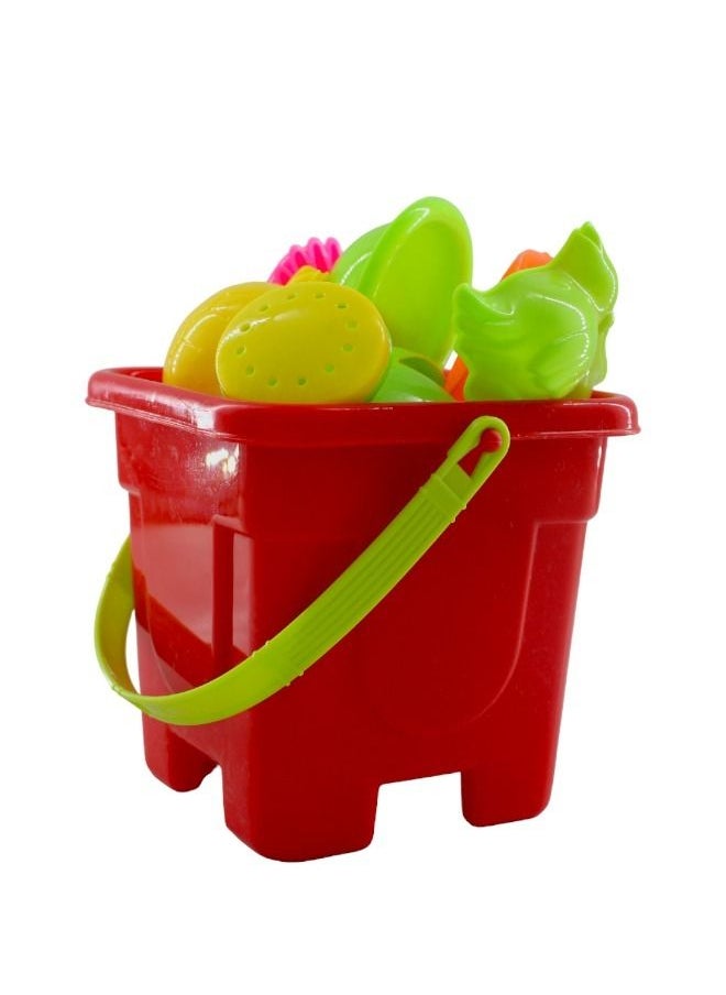 Beach Toy Bucket Playset For Kids Red - pzsku/Z6F420ED3879167601933Z/45/_/1687357381/feb9abdc-e4f3-4cbd-b4e6-69c5a5899cb5