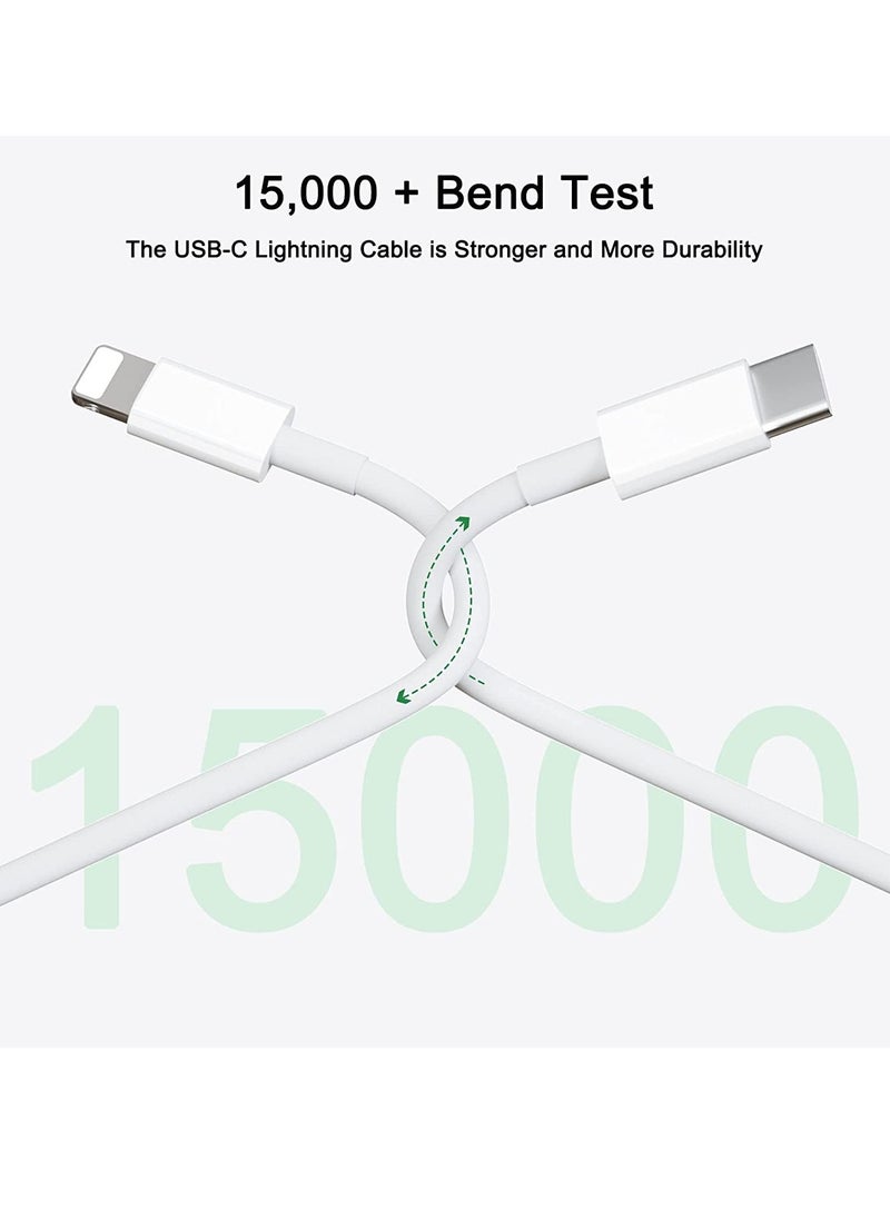 ELTRAZONE iPhone Charger USB C Fast Charger, iPhone Fast Charger Cable and Plug, 20W USB C Power Adapter, Type-C Wall Charger Plug with 1M Charging Cable Compatible with iPhone12/13/11/Pro/Max/XR/XS/X/8, Pad  - Image 3