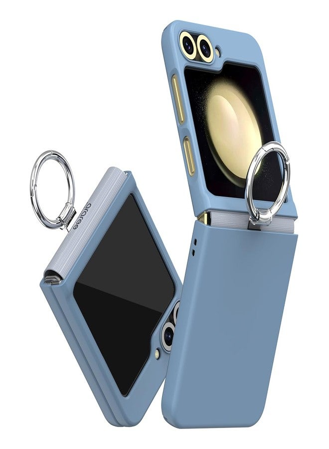araree Aero Flex R Galaxy Z Flip 6 Case with Hinge Protection & Ring, Protective Slim Cover Protective Body (PC) with Hinge Protector (TPU) (Sky Blue, Galaxy Z Flip 6 5G) - Image 1
