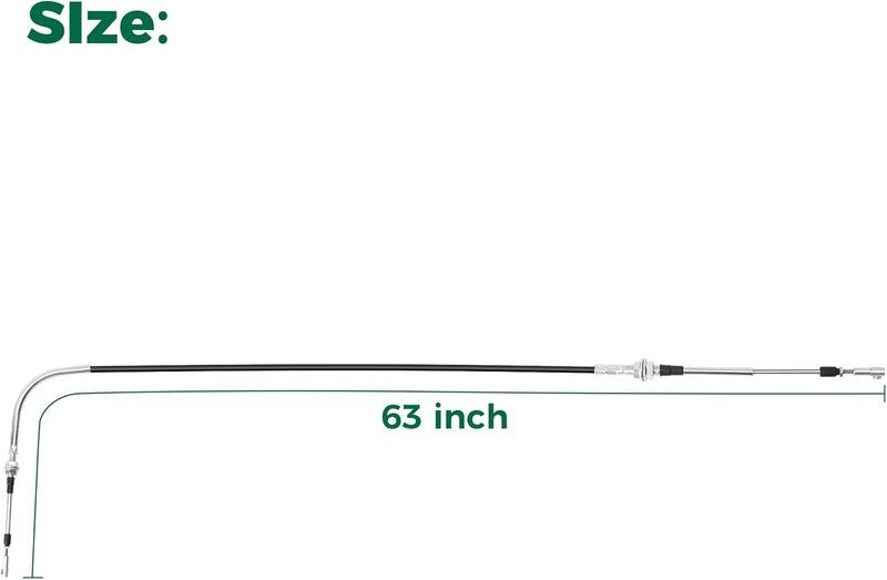 10L0L 63 Inch Transmission Shift Forward Reverse Cable for Club Car DS 1984-1997 Gas Golf Cart - Image 4