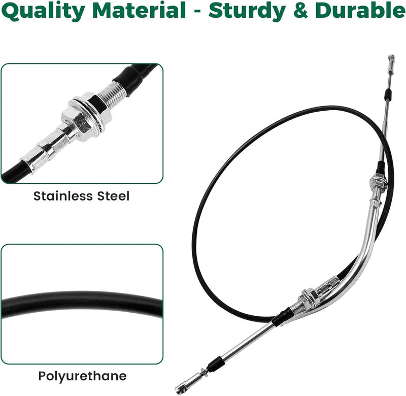 10L0L 63 Inch Transmission Shift Forward Reverse Cable for Club Car DS 1984-1997 Gas Golf Cart - Image 5