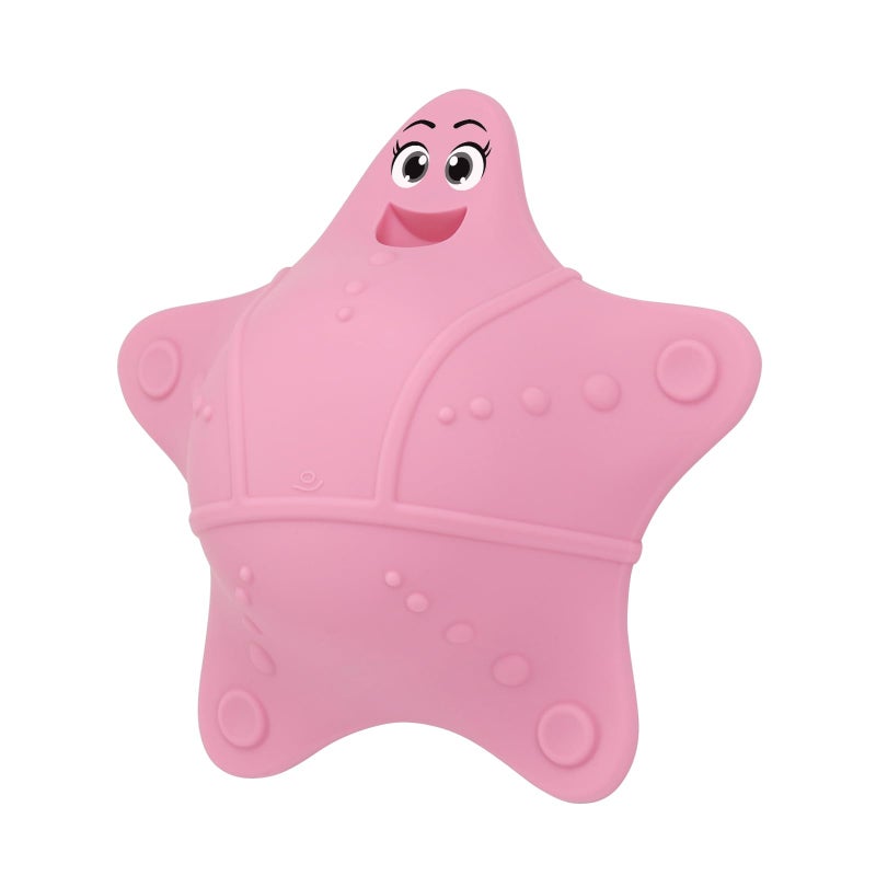 ddLUCK Bathtub Overflow Drain Cover, Silicone Tub Overflow Drain Cover, Soak Bathtub Drain Cover Stopper with Suction Cups, Cute Bathroom Spa Accessories Adds Inches of Water for Deeper Bath (Pink) - Image 1
