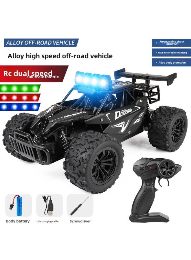 1:16 Alloy Off-road High-speed Vehicle 2.4G Full-scale Remote Control Racing Hot-selling High-speed Off-road Vehicle Toys-Color:High Version-black-Scale:1:16  - Image 1