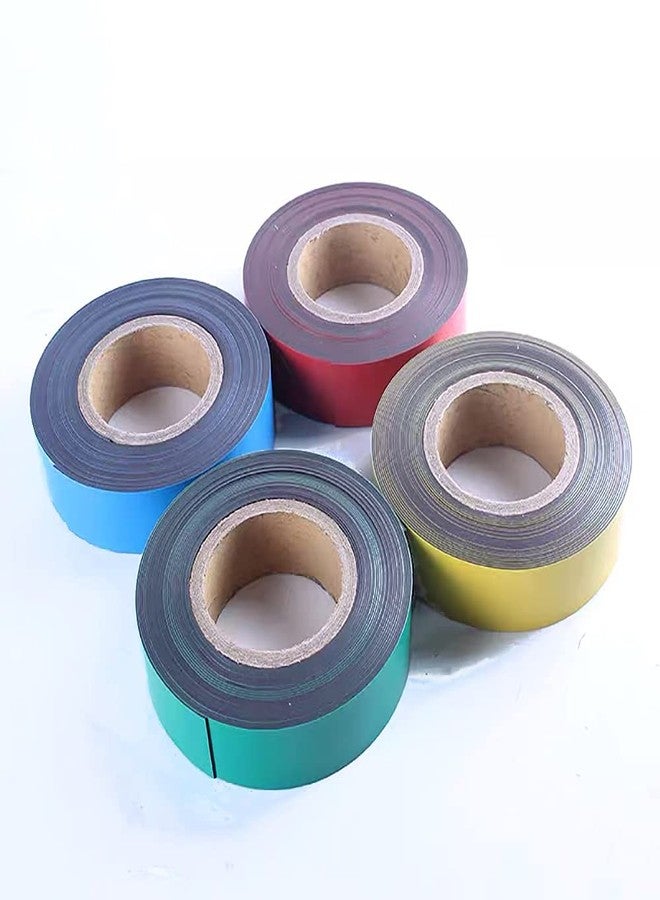 SUVEJK Magnetic Tape Roll Color Magnet Strips - Dry Erase Whiteboard Graphic Art Tape/ 40mmx33ft Grid Marking Line Shelf Label Tape(Blue) - Image 2