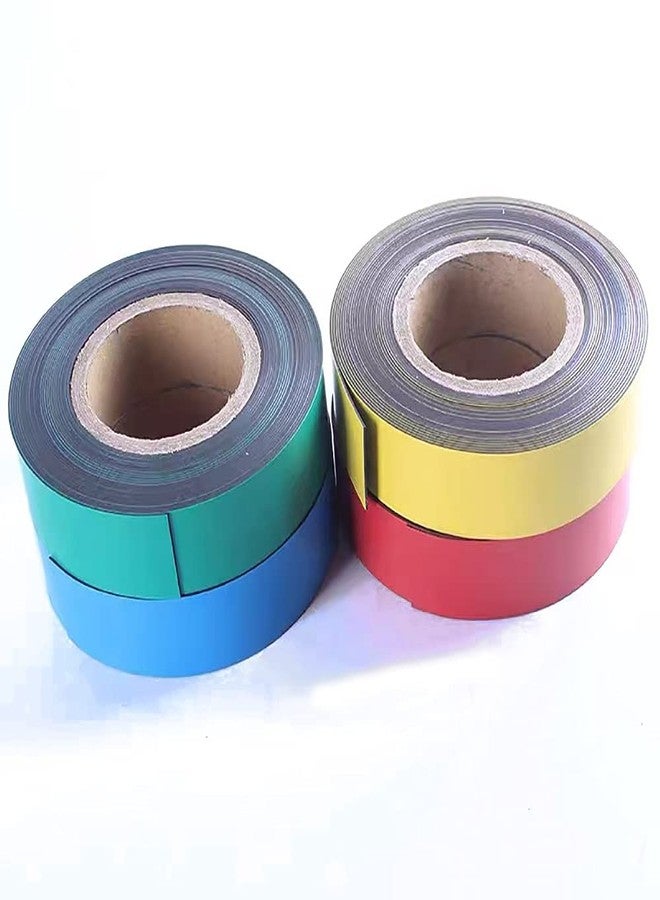 SUVEJK Magnetic Tape Roll Color Magnet Strips - Dry Erase Whiteboard Graphic Art Tape/ 40mmx33ft Grid Marking Line Shelf Label Tape(Blue) - Image 3