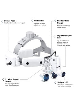 Generic Dental Headlight 5W LED Lamp, High Quality Magnification 5W Focusing Headlight, With Medical ENT Loupe Binocular Magnifier 2.5X 3.5X Optical Surgical Type  - Image 2