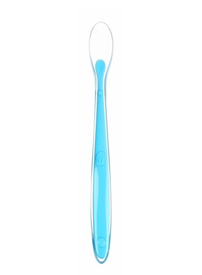 Krido Baby Silicone Training Spoons, BPA-Free Soft-Tip Feeding Spoons for Self-Feeding, 16 cm Length, Multi-Color (1) - Image 1