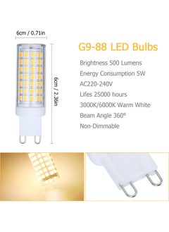 NIBEMINENT 5-Piece LED Bulbs Warm White  - Image 2