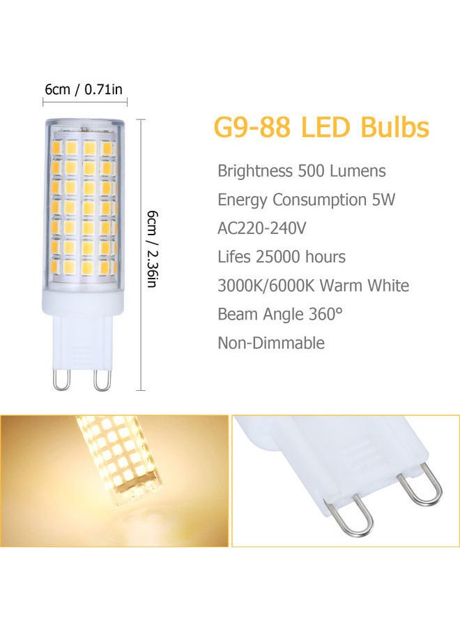 NIBEMINENT 5-Piece LED Bulbs Warm White  - Image 2