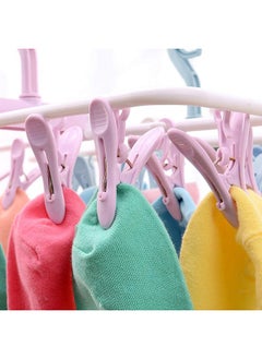 Groupcow Groupcow 2 Pack Clip and Drip Hanger Portable Travel Hanger Drying Rack 12 Clips  - Image 4