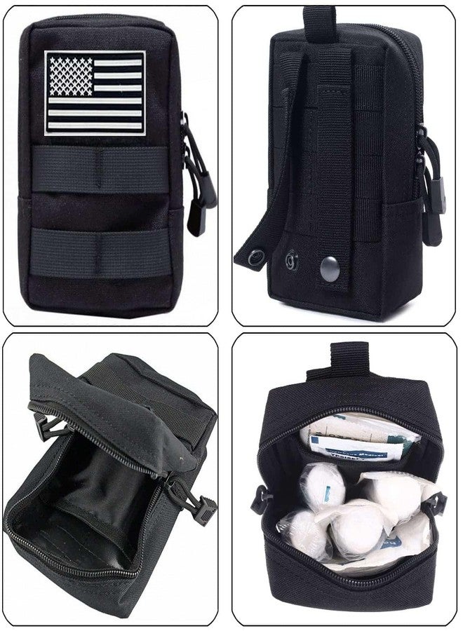 LUYEJKO 3 Pack Molle Pouches,Utility Tactical Pouches and Tactical Bag Attachments (Black) - Image 3