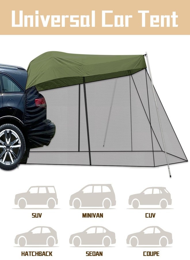 TIYURENER Car Tent Car Awning Sun Shelter with Mosquito Net,Car Tent for Camping SUV,SUV Tents,Universal Car Tailgate Tent (Green) - Image 3