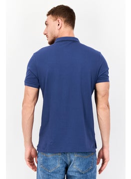 Nordland Men Regular Fit Brand Logo Short Sleeve Lifestyle Polo Shirt, Ensign Blue  - Image 2