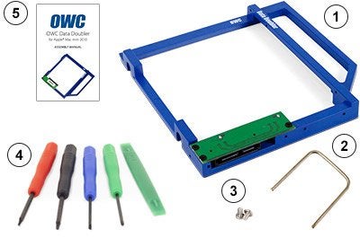 OWC Data Doubler Kit for 2010 Mac Mini, Drive Adapter and Tools for Adding a Hard Drive or SSD - Image 4
