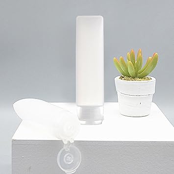 MUNSKT 10Pcs 30ml Travel Bottles for Toiletries Refillable Plastic Squeeze Bottles Leakproof Empty Transparent Travel Size Bottles for Shampoo Conditioner Lotions - Image 5