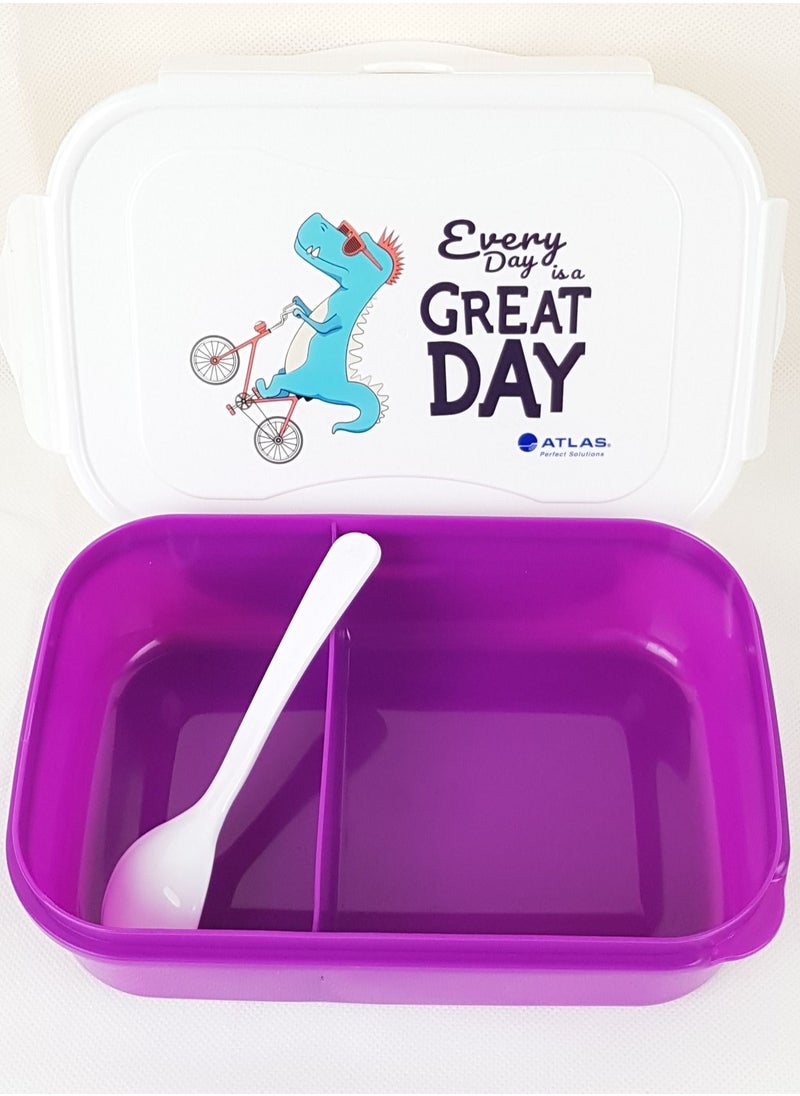 ATLAS - 2-Compartment Lunch Box Multicolour - Image 1