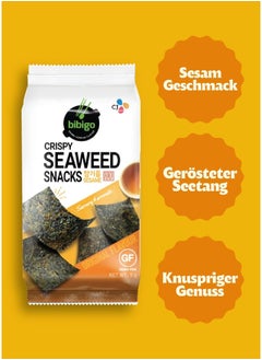 Bibigo Cj Bibigo Snack Gim, Seasoned Seaweed Sesame 5grams X 3Packs, Multi Color  - Image 3