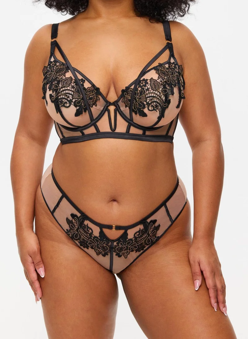 Ann Summers Black Ann Summers Enticement Non Pad Plunge Black for Women | Best Price UAE