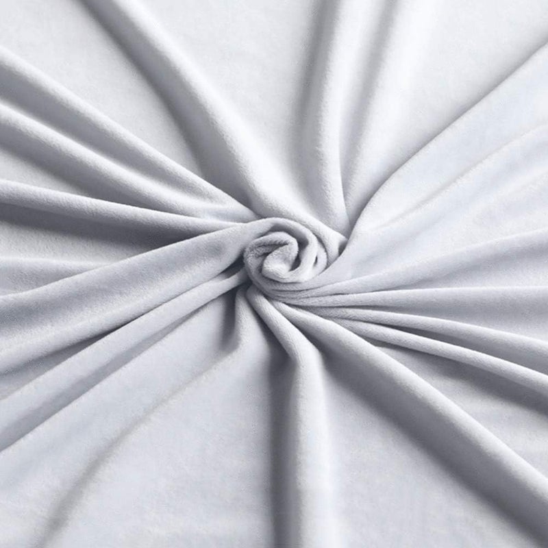 Bed Headboard Slip Soft Comfortable Velvet Twin Full Queen King Size Bed Backrest Protector Stretch Solid Color Dustproof Thicken Bed Head for Bedroom Decor Pink-200CM (Grey2 120CM) - Image 2