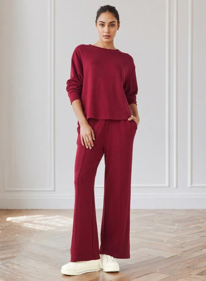 Splash FAV Regular Fit Ribbed Round Neck Sweater