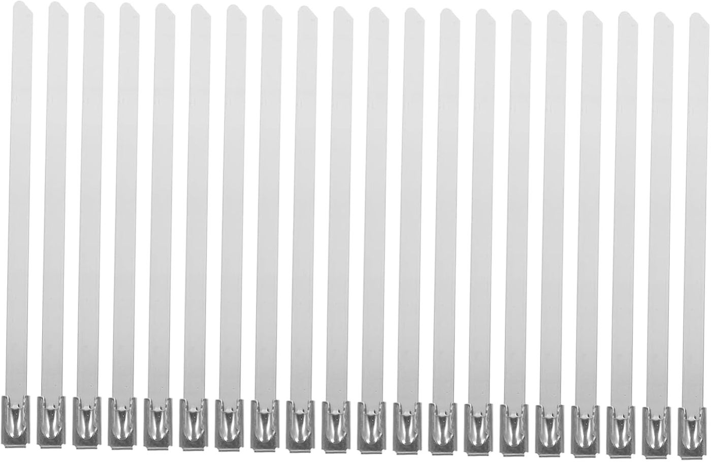 Uonlytech 100pcs Self-locking Cable Zip Ties Metal Tie Wraps Cord Organizer for Appliances Heavy Duty Stainless Steel Uv