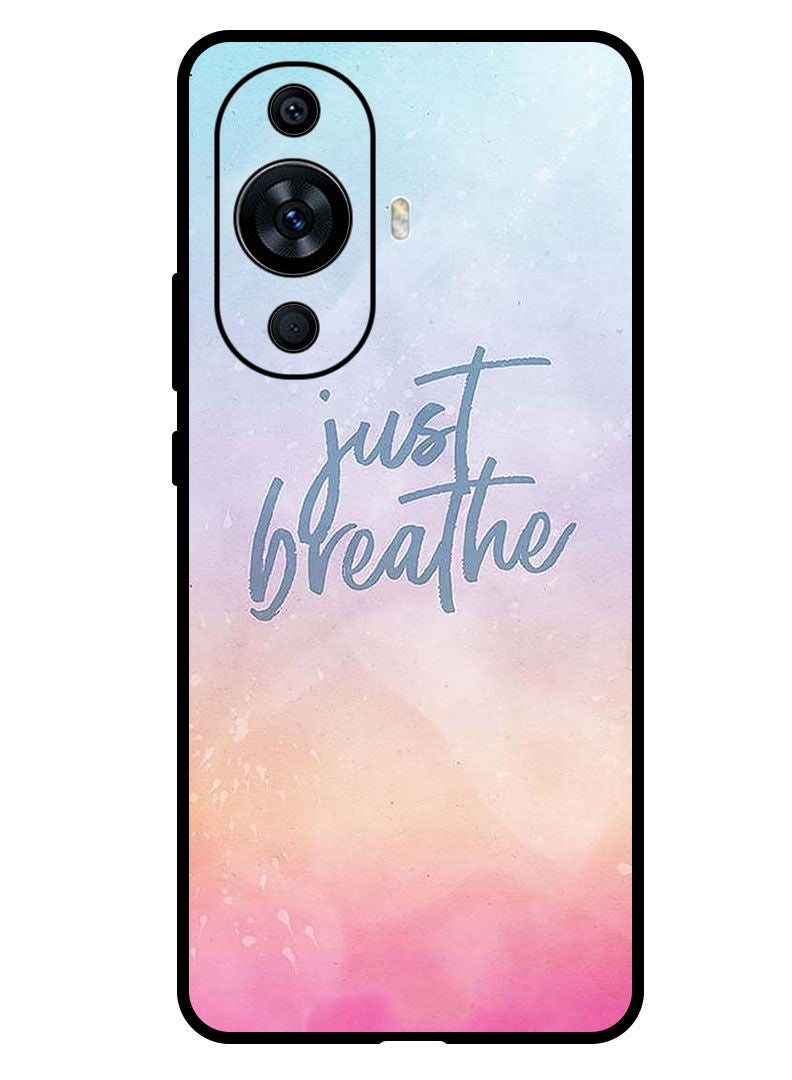 Theodor Protective Case Anti Scratch Shock Proof Bumper Cover For Huawei Nova 11 Pro Just Breathe - Image 1